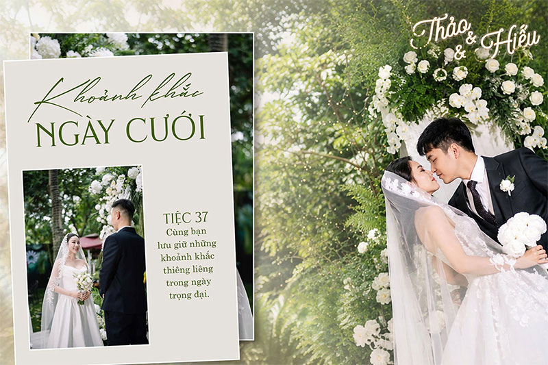 Khoảnh khắc ngày cưới - nơi những cảm xúc đẹp được lưu giữ theo cách riêng