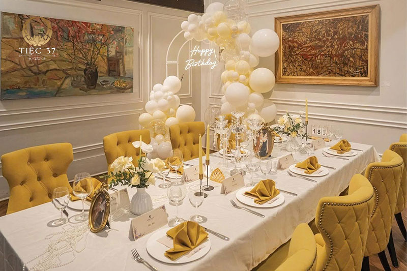 Tiệc sinh nhật vàng tại Slo.Villa - Không gian thanh lịch cho ngày sinh nhật đặc biệt